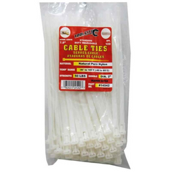 7.9" Natural Cable Tie, 100 Count - 50 Lbs