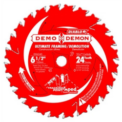 6-1/2" 24T Diablo Demo Demon Circular Saw Blade