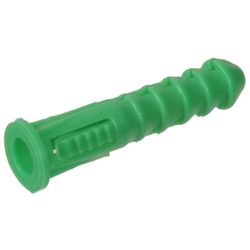 #12-14-16 x 1-3/8" Ribbed Plastic Anchor with Lip