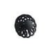 1-7/8" Black Round Birdcage Cabinet Knob