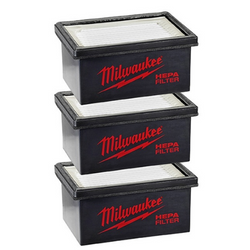 Milwaukee M12 Hammervac Filter, 3 Pack