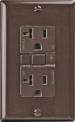 DUPLEX RECEPTACLE GFCI 20A BROWN