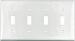 TOGGLE SWITCH PLATE 4G WHITE