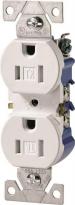 DUPLEX RECEPTACLE 15A TR WHITE