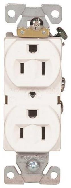 DUPLEX RECEPTACLE 15A COM WHITE