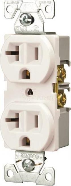 DUPLEX RECEPTACLE 20A WHITE