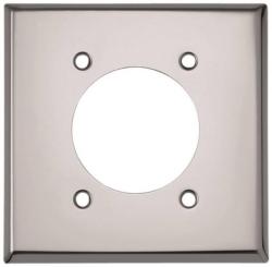 DRYER RECEPTACLE PLATE CHROME 2G