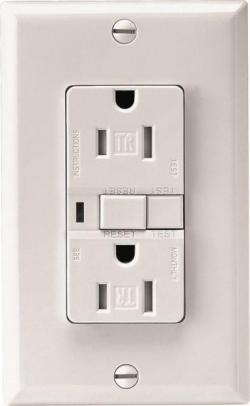 RECEPTACLE GFCI 15A TR WHITE