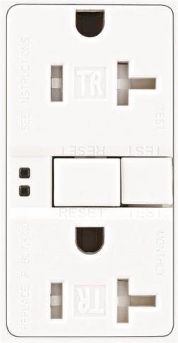 RECEPTACLE GFCI 20A TR WHITE