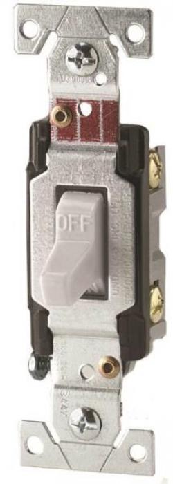 TOGGLE SWITCH SP COMM 20A WHITE