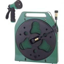 50' FLAT HOSE REEL WITH NOZZLE