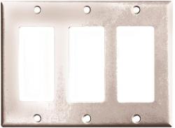 ROCKER WALL PLATE 3G DEC. WHITE